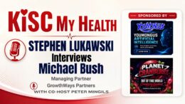 Michael Bush with Stephen Lukawski and Peter Mingils on KISC My Health Radio