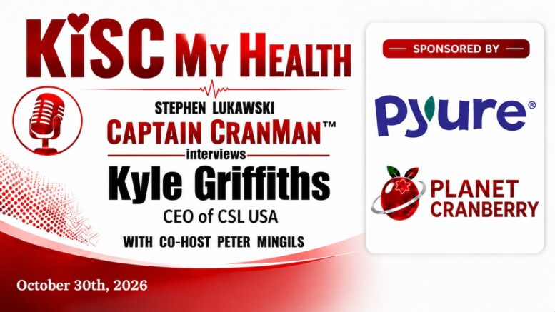 Kyle Griffiths CEO of CSL USA with Captain cran Man and Stephen Lukawski with Peter Mingils on KISC My Health Radio